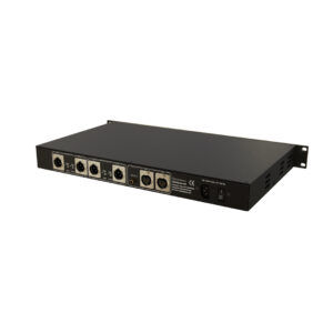 Lavry QUINTESSENCE is a black rackmount DAC with multiple XLR ports, labeled rear panel, and front power switch.