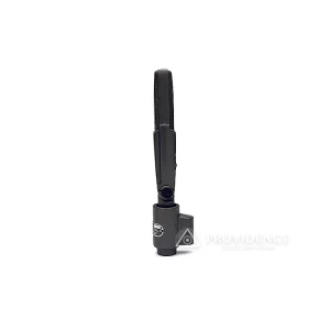 Alternate text: A preowned Shure Model 300 Bi-Microphone (serial number 5310) with a black and gray rectangular body stands upright on a white background, featuring a vertical antenna. The faint PROVIDENCE logo appears in the lower right corner, representing Providence Sound And Vision, where high-quality audio products like this Shure microphone are available.