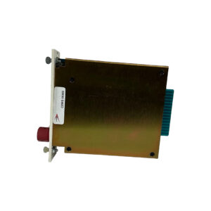 Preowned A-Designs P-1 500 Series mic preamp, rectangular metal case, red knob, green connector, SN 09303.