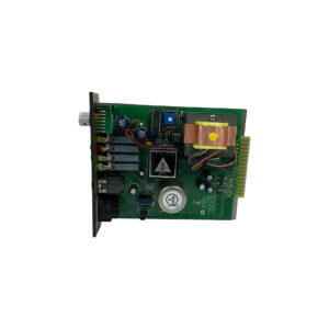 Preowned API 512c 500 Series Mic Preamp, green PCB with capacitors, coil, connectors, left knob on rackmount plate.
