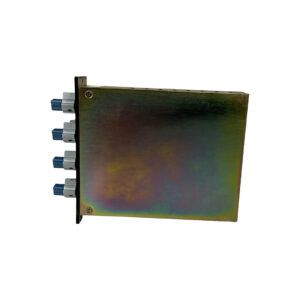 API 550b preowned EQ module (SN 907.4863) with four blue/silver connectors, rectangular, shown on white background.