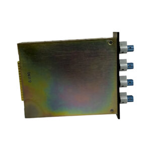 Preowned API 550B EQ, SN 907.4863, rectangular module, rainbow top, four coaxial and one multi-pin connector, silver finish.