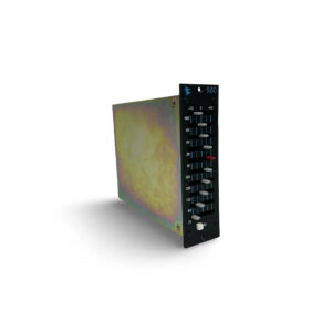 Preowned API 560 rackmount EQ, black with silver sliders, frequency labels, and API 560 markings; metallic side panel.
