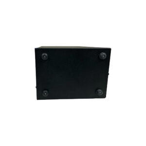 Preowned black API Model 6B SN 501.2912, rectangular, shown bottom-up with four rubber feet against a white background.