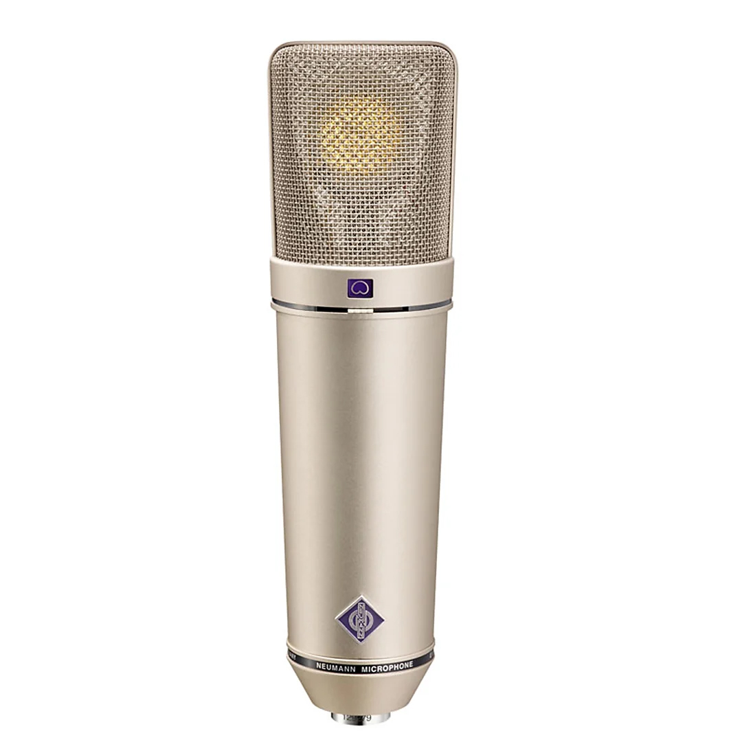 Neumann U 87 Ai Set Z – Silver large-diaphragm condenser mic with metal body, mesh grille, and Neumann logo.