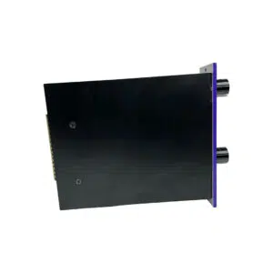 Preowned Purple Audio BIZ 500 Series Mic Preamp, black rectangle, purple faceplate, dual black knobs, rackmount.