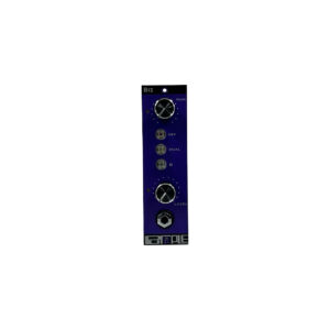 Purple Audio BIZ 500 Series Mic Preamp, blue panel, rackmount, four knobs (Gain, 48V, Dual, Level), SN 1534.