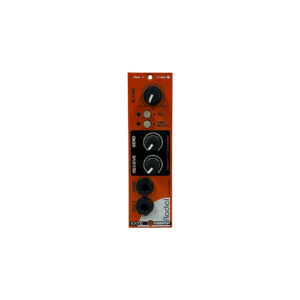 Radial Engineering EXTC 500 Series Reamp, orange rackmount unit with four black knobs, switches, and labeled I/O sections.