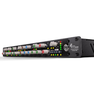 SSL Revival 4000 Analog Channel Strip front panel with knobs, switches, LED lights, and illuminated power button, black rackmount.