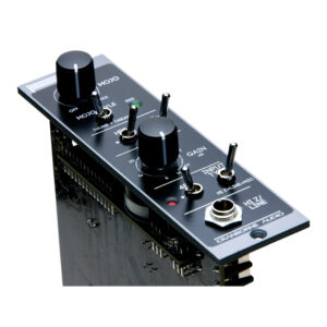 Cranborne Camden 500 black modular rackmount audio interface with knobs, switches, and labeled Gain, Input, Mono controls.