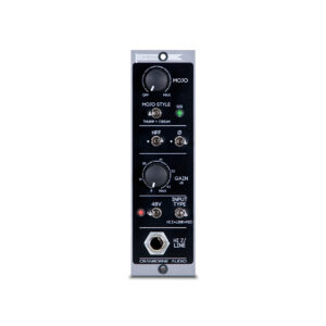Cranborne Camden 500 preamp module, 500 series, black and silver panel with knobs, switches, and input jacks.