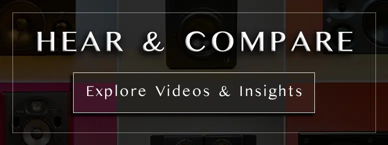 Providence Sound And Vision banner: HEAR & COMPARE with speaker gear, pro audio shop, videos & insights.