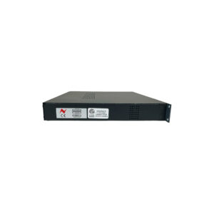 Preowned Neve SPX server chassis SN 18320-18, black 1U rackmount, front panel stickers, on white background.
