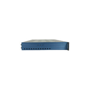 Preowned API 3124+ preamp (SN 909.3086), blue rackmount, front view with ports, minimalist look on white background.