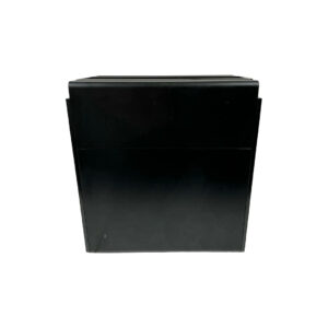 Preowned GML 8200 SN E3936 black rectangular file holder with modern design on white background.