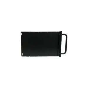 Preowned Purple Sweet Ten Rack TEN604, black rectangular metal rackmount panel with large right-side handle, top view.