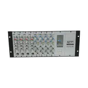 Preowned SSL X Rack XRK0645 front view; silver rackmount with multiple knobs, buttons, and I/O jacks for pro audio mixing.