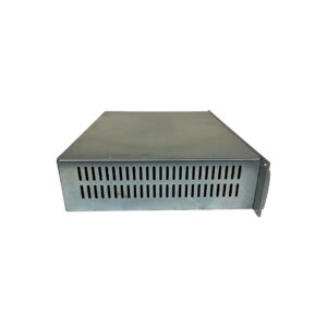 Preowned SSL Sigma SN S10201 metal rackmount server chassis, vented front panel, horizontal slots, white background.