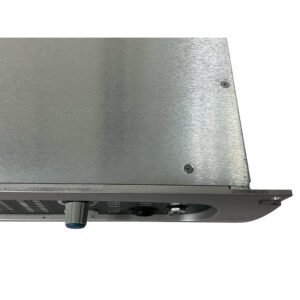 SSL Sigma SN S10201 rackmount control panel, blue-tipped knob, buttons, brushed metal finish, visible screws.