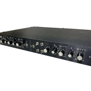 Preowned Spectrasonics Channel Strip Pair (PO639), black rackmount, silver knobs, toggles/buttons, studio-ready.
