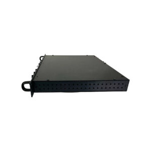 Preowned Spectrasonics Channel Strip Pair (PO639), black rackmount, rectangular with side vents, front-side view on white.