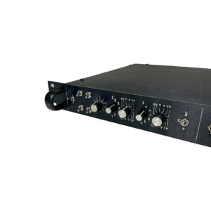 Preowned Spectrasonics Channel Strip Pair (SN PO639), black rackmount unit with multiple front-panel knobs, partially visible.