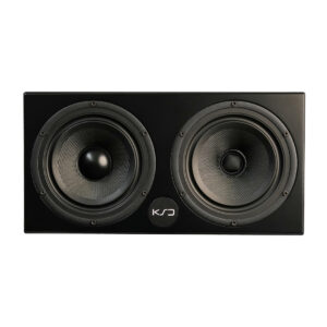 KSD C55 black rectangular reference speaker with two large circular drivers and a central KSD logo.