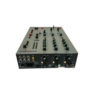 Allen & Heath XONE 32 DJ mixer, preowned, black, labeled front panel with knobs, sliders, and ports on white background.