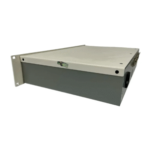 Revive Audio MSL TX Dual Channel VCA Compressor, rackmount, gray bottom, white top, side brackets and ports. Preowned SN 17102.