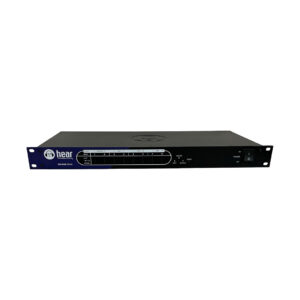 Black Hear Back Technologies HUB Bundle SN 1145-HK006521, rackmount unit with front I/O, buttons, power switch on white.