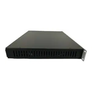 Preowned Apogee Rosetta 800, black 1U rackmount chassis, front vents, metal side brackets; great for pro audio setups.