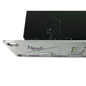 Apogee Rosetta 800 audio interface panel, rackmount, purple logo, numbered indicator lights, preowned, SN R86039.