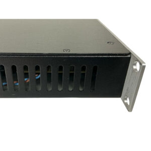 Apogee Rosetta 800 rackmount device, silver with right-side bracket and ventilation slots, SN R86039, preowned.