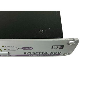 Preowned Apogee Rosetta 800 rackmount, SN R86039, silver panel with labels, screw, and 192k/24 BIT 8-CH A/D & D/A text.