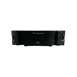 Bryston 7B SST Pro black rackmount amplifier, front view with side brackets and Bryston logo on white background.