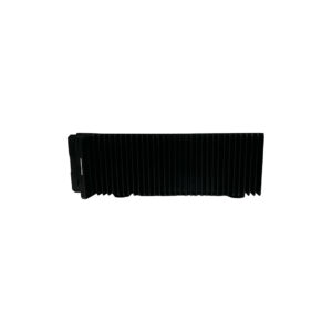 Preowned Bryston 7B SST Pro black heat sink, vertical fins, rectangular form, shown on white background.