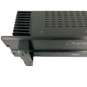 Bryston 7B SST Pro preowned amplifier, black rackmount with vented top, side heat sink fins, visible white front panel logo.