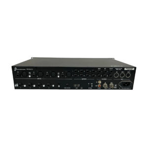 Preowned black Digidesign 003 rack audio interface, rear XLR/TRS/RCA/optical/power ports; “Q55 RACK” labeled.