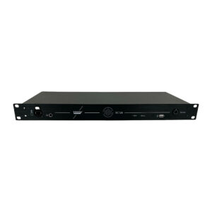 Preowned black Trinnov Nova rackmount audio unit with NCVM, 3D Mic tech, control buttons, USB port, and vents.