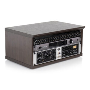 Gator Elite Furniture Series 4U Desktop Studio Rack - Dark Walnut Brown Finish