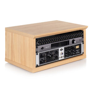 Gator Elite Furniture Series 4U Desktop Studio Rack - Natural Maple Matte Finish